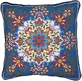 Candamar Designs 30948 Kaleidoscope Style Needle Point Kit, 14 by 14-Inch, Blue