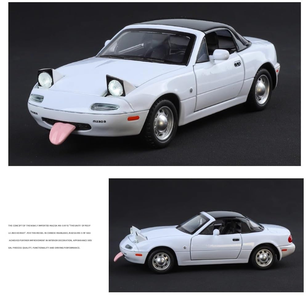 Amazon.co.jp: マツダ MX5 1:24 合金車モデル装飾品コレクション(White