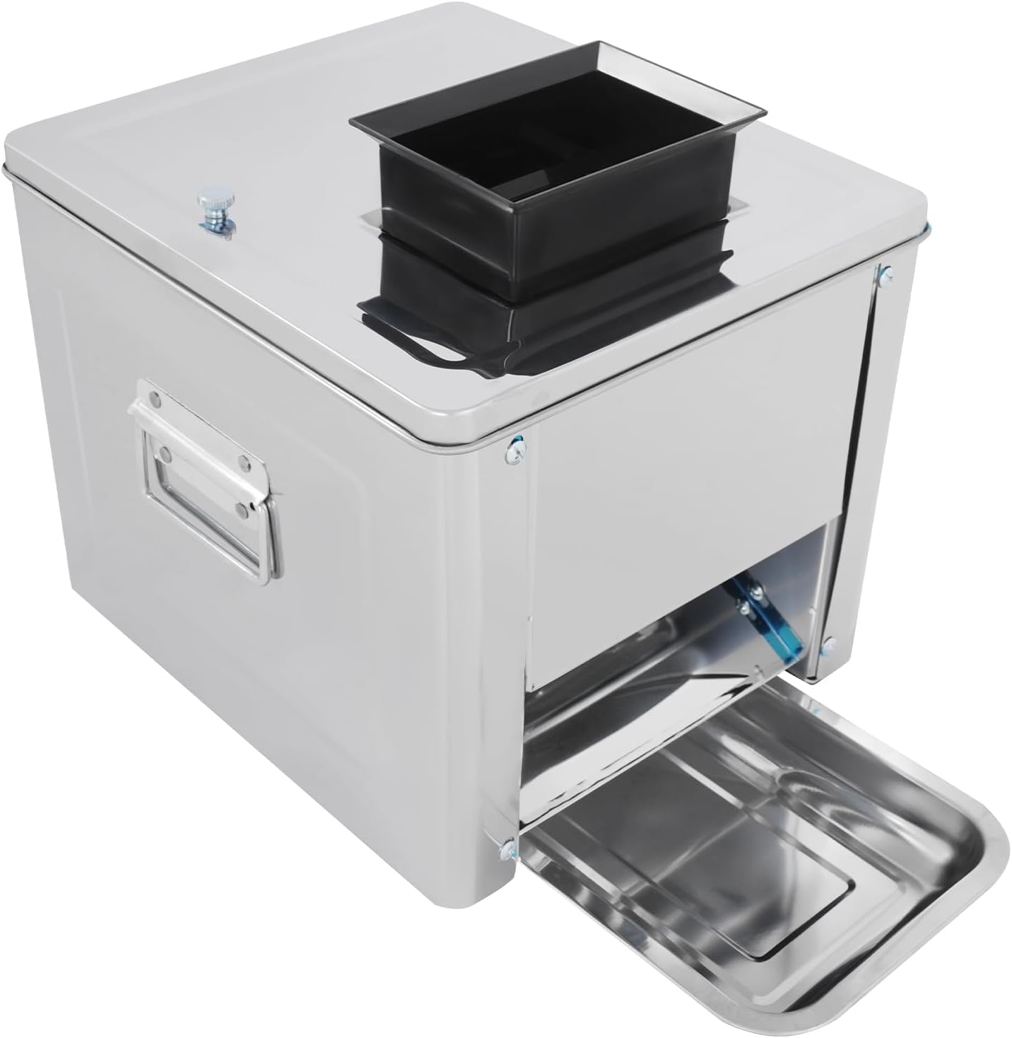 Komercyjna maszyna do cięcia mięsa 850 W, krajalnica ze stali nierdzewnej 150 kg/h, 7 mm wołowina, wieprzowina, niszczarka jagnięca i kostka do wydajnego przetwarzania mięsa