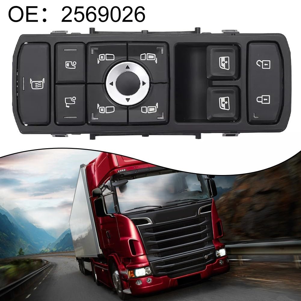 Yuanpgky Schalter für Scania LKW 5-polig Ersatz 2569026 2398124 1710066478 DSM23110 Kompatibel mit Scania Modellen ABS-Metallkonstruktion
