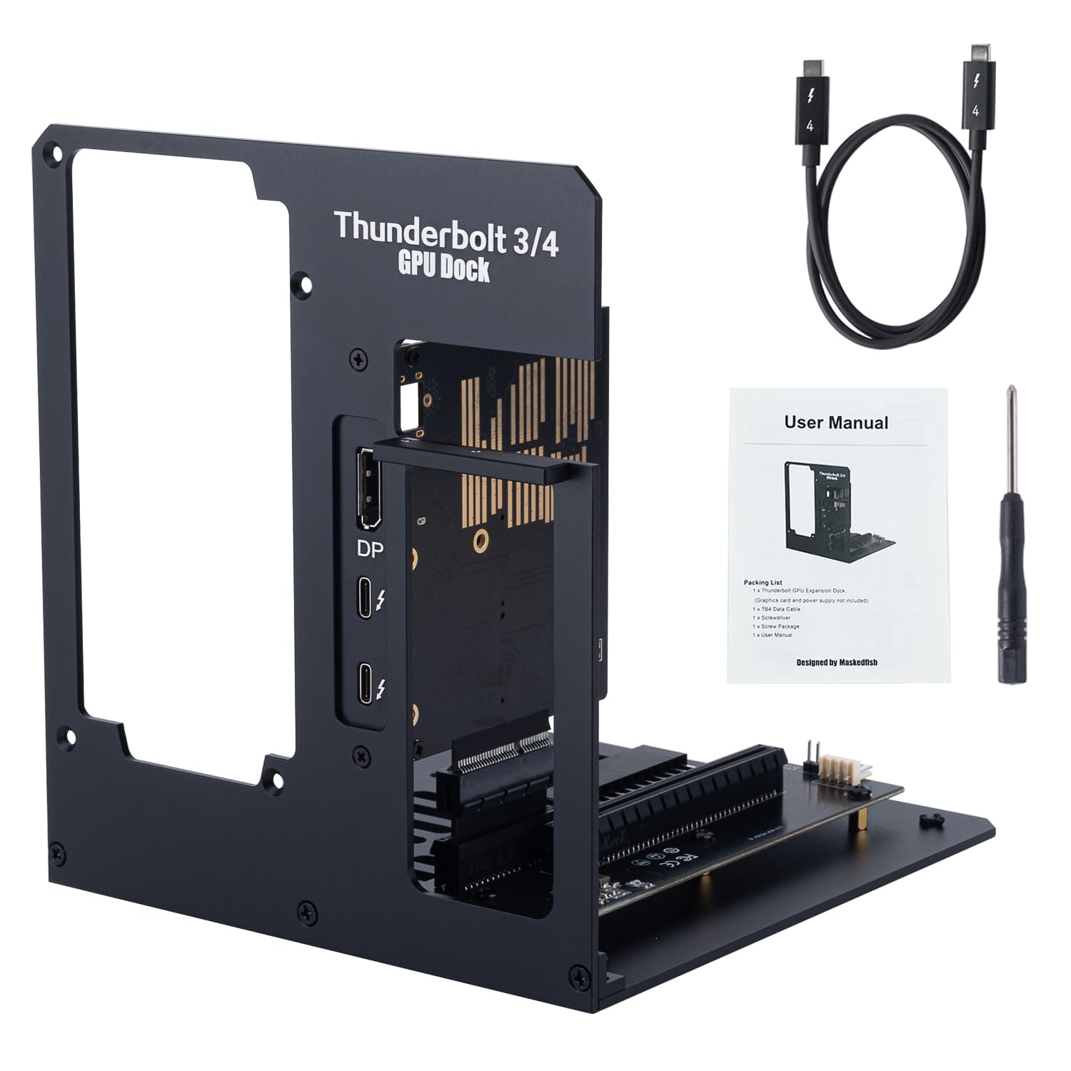eGPU TH3P4G3 85W版 専用ケース RX6600 セット Amazon.co.jp: TH3P4G3 GPUドックケース - メタルフレーム +