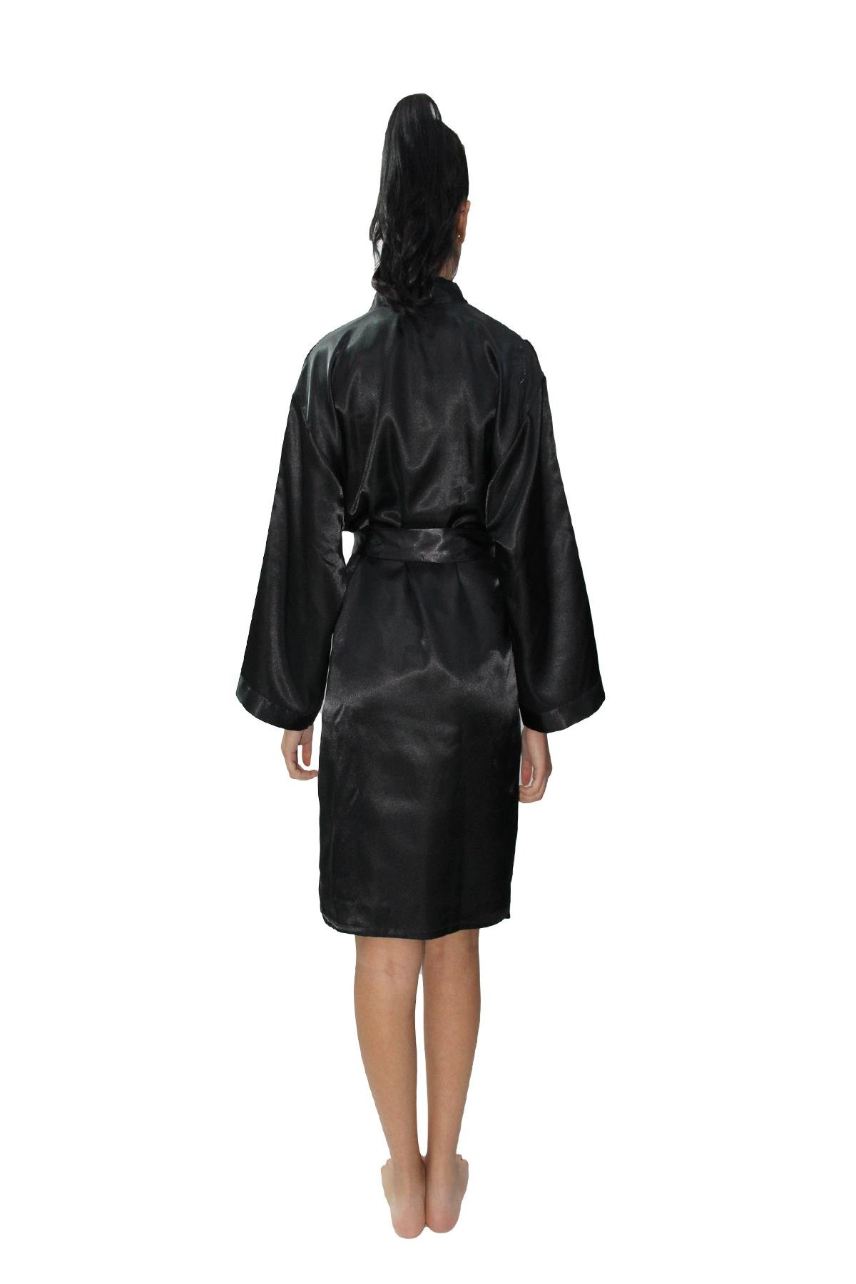 Completo sposa composto da camicina Corta Con Pizzo Piu' Kimono Corto in Raso