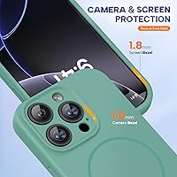 Vista 827 de Miracase Funda diseñada para iPhone 13 Pro Max con protector de pantalla, [forro de microfibra suave antiarañazos], funda protectora de silicona