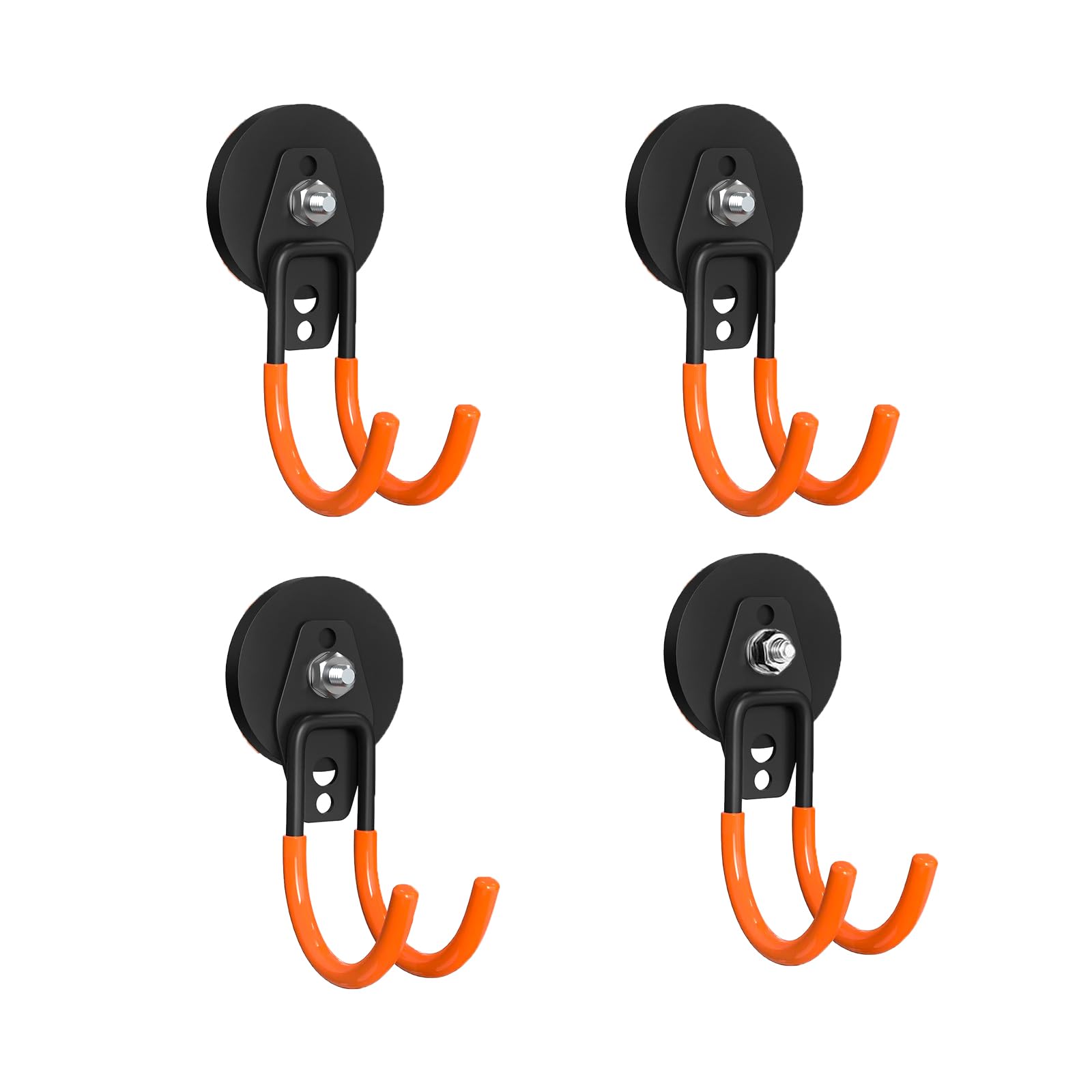 Large Magnetic Hooks Heavy Duty?4 Pack Strong Magnet Hooks for Power Drill and Garage Tools,Anti-Scratch EV Charger Holder,Magnetic Cable and Hose Holder