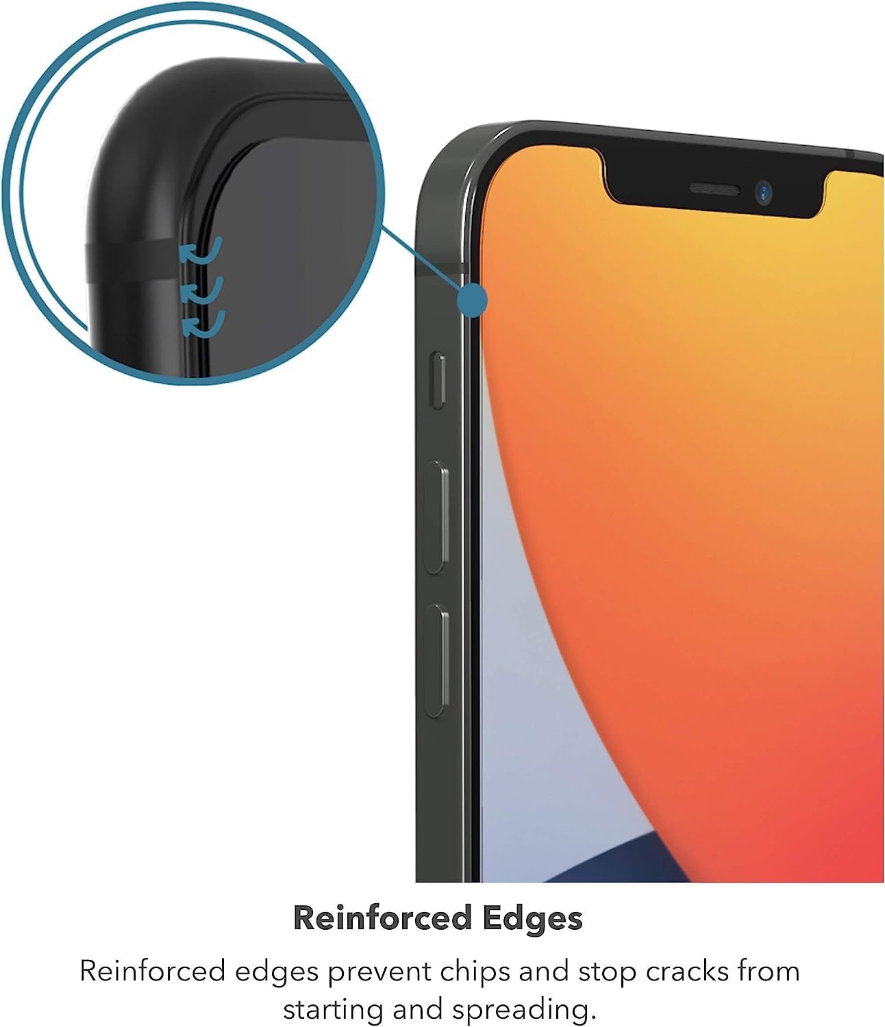 ZAGG InvisibleShield Glass Privacy Screen Protector for iPhone 13 PRO MAX – 3X Impact and Scratch Protection, Strongest Tempered Glass, Smudge-Free, Smooth Silky Feel, Two-way Side View Privacy
