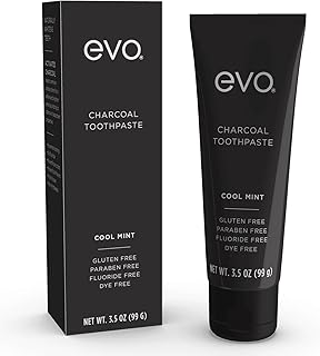 Activated Charcoal Toothpaste, Whitening Toothpaste, Charcoal Toothpaste for Whitening Teeth, Natural Toothpaste, Fluoride-Free Toothpaste - Cool Mint