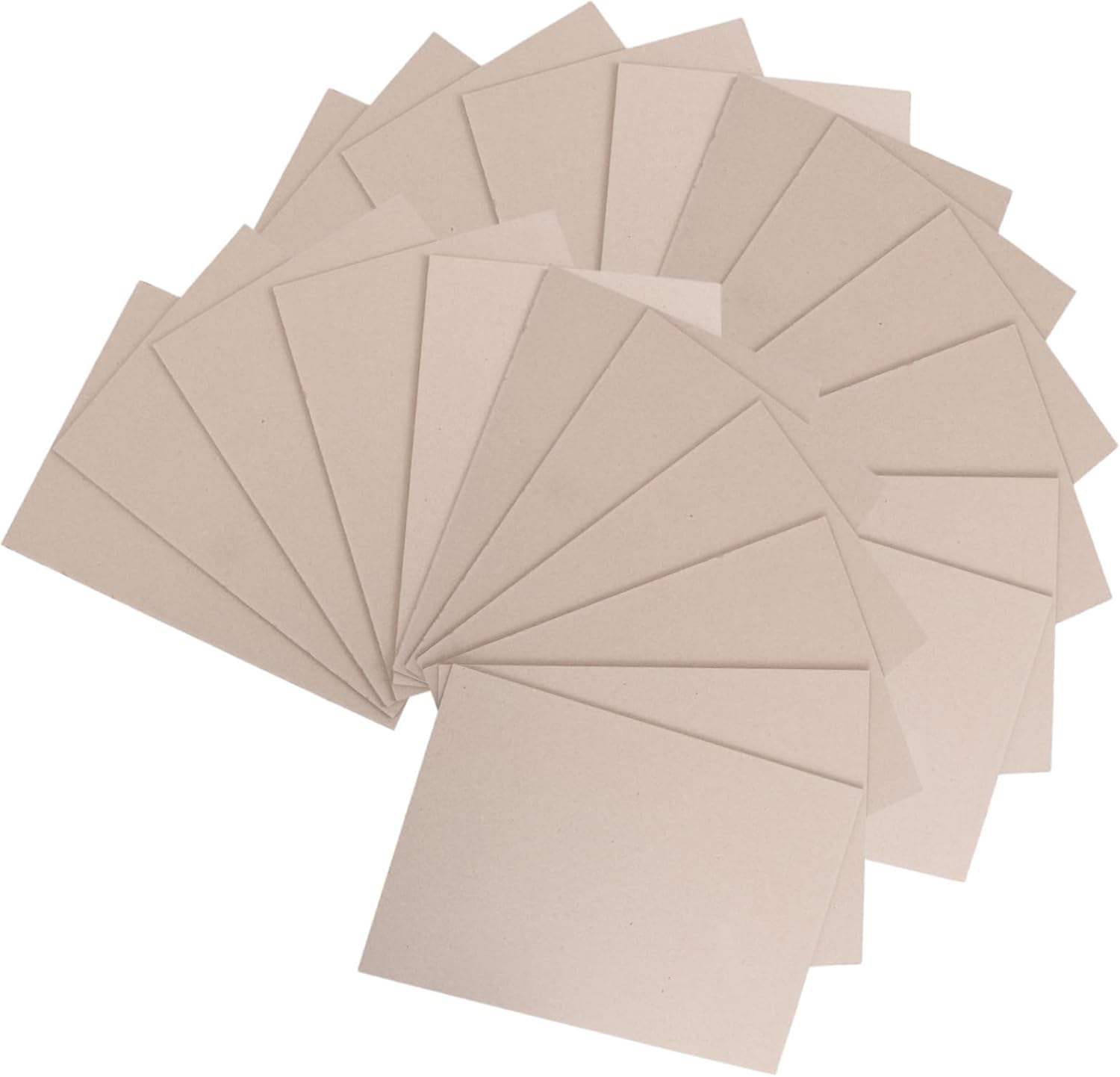 Operitacx 20pcs Heavy Duty Cardstock Binding Covers Thick Grey Chipboard Sheets for Scrapbooking Album Making and Craft Projects Vintage Style Book Binding Board