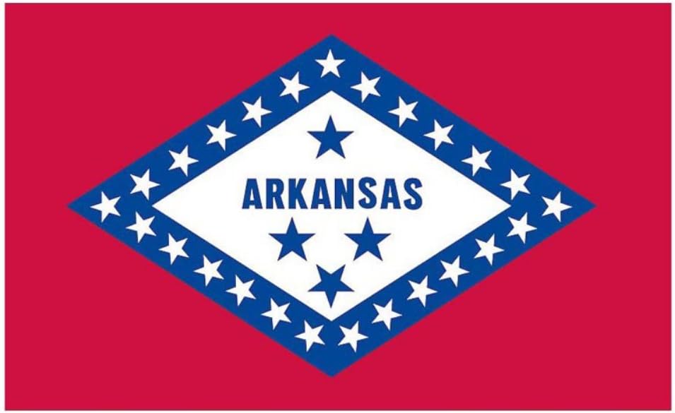 Valley Forge Flag Made in America 3' x 5' Nylon Arkansas State Flag