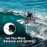 Abahub 3 Piece EVA Surfboard Deck Traction Pads with Kicker for Stomp Skimboards, Surf Boards, Funboard, Fish Board, Black/Blue/Green/Gray/Orange/Pink/White/Wine Red - Image 5