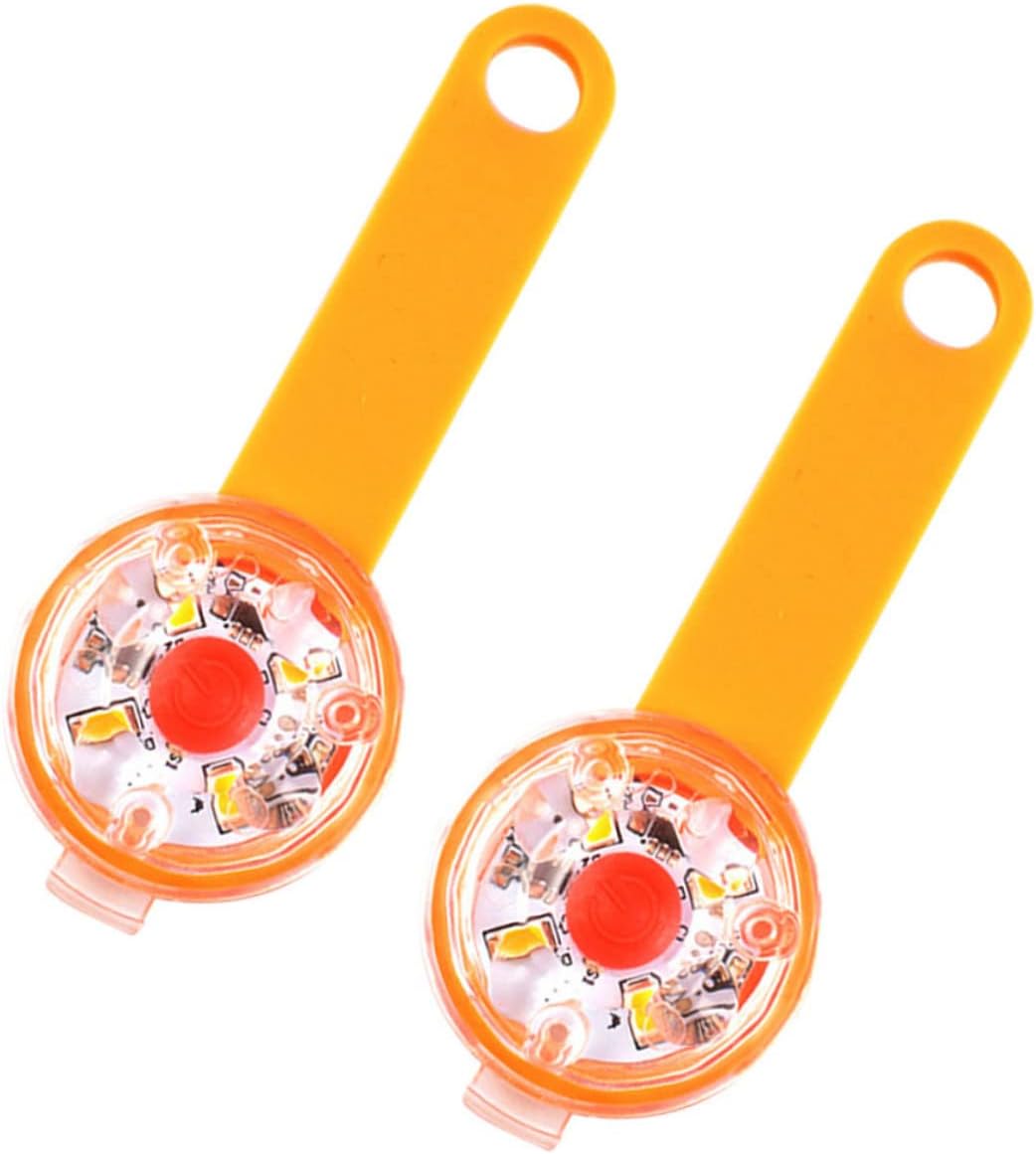 Hemoton Pet Hanging Pendant USB Rechargeable Light for Dog Collar 2Pcs