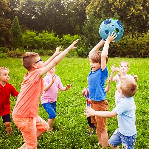 ZOOJOY Pack of 2 Cartoon Playground Balls, Balls for Toddler 1-6, 8.5\" Rubber Ball Bouncy Kickball, Indoor & Outdoor Ball Game for Kids with Pump - Thumbnail 7