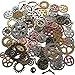 N'joy Steampunk Gear Cog Wheel (8 oz/220G) Skeleton Clock Watch Pendant Charms, 100PCS-Assorted Colors