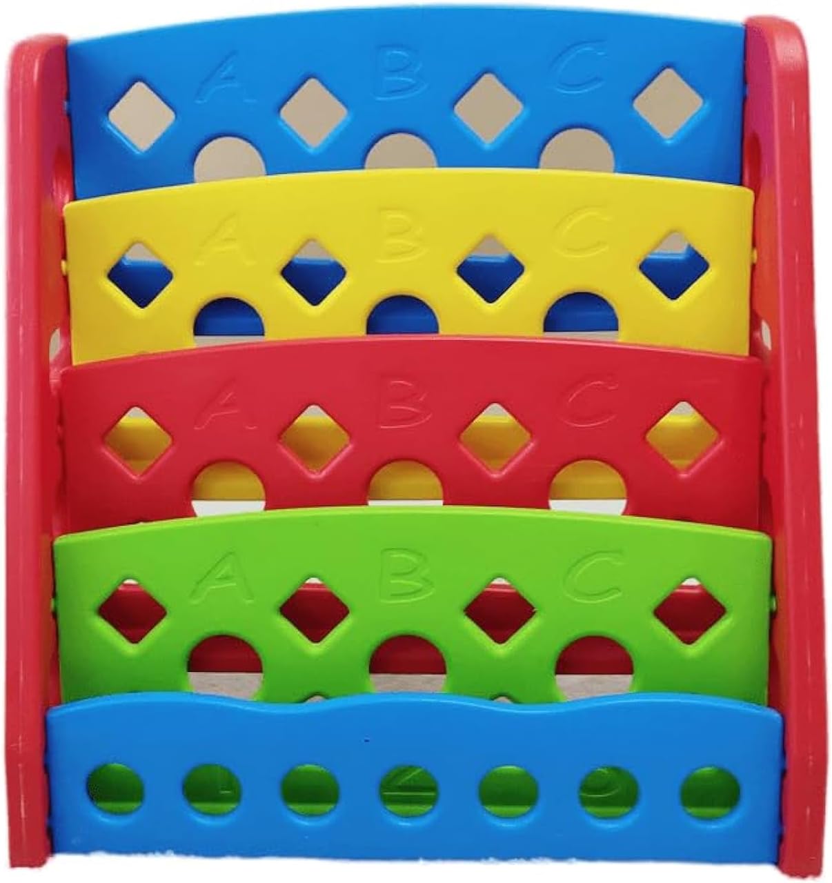 HOP - Home Elements Multi-Colored Kids Front Facing Bookshelf/Toy Organiser - Premium Quality Children's Furniture