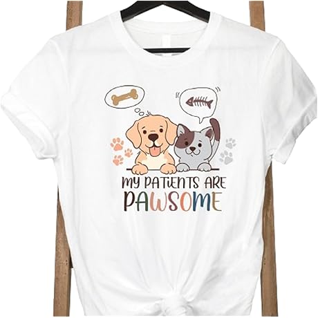 My Patients Are Pawsome Shirt, Vet Assistant Tshirt, Vet Student Gift, Vet...