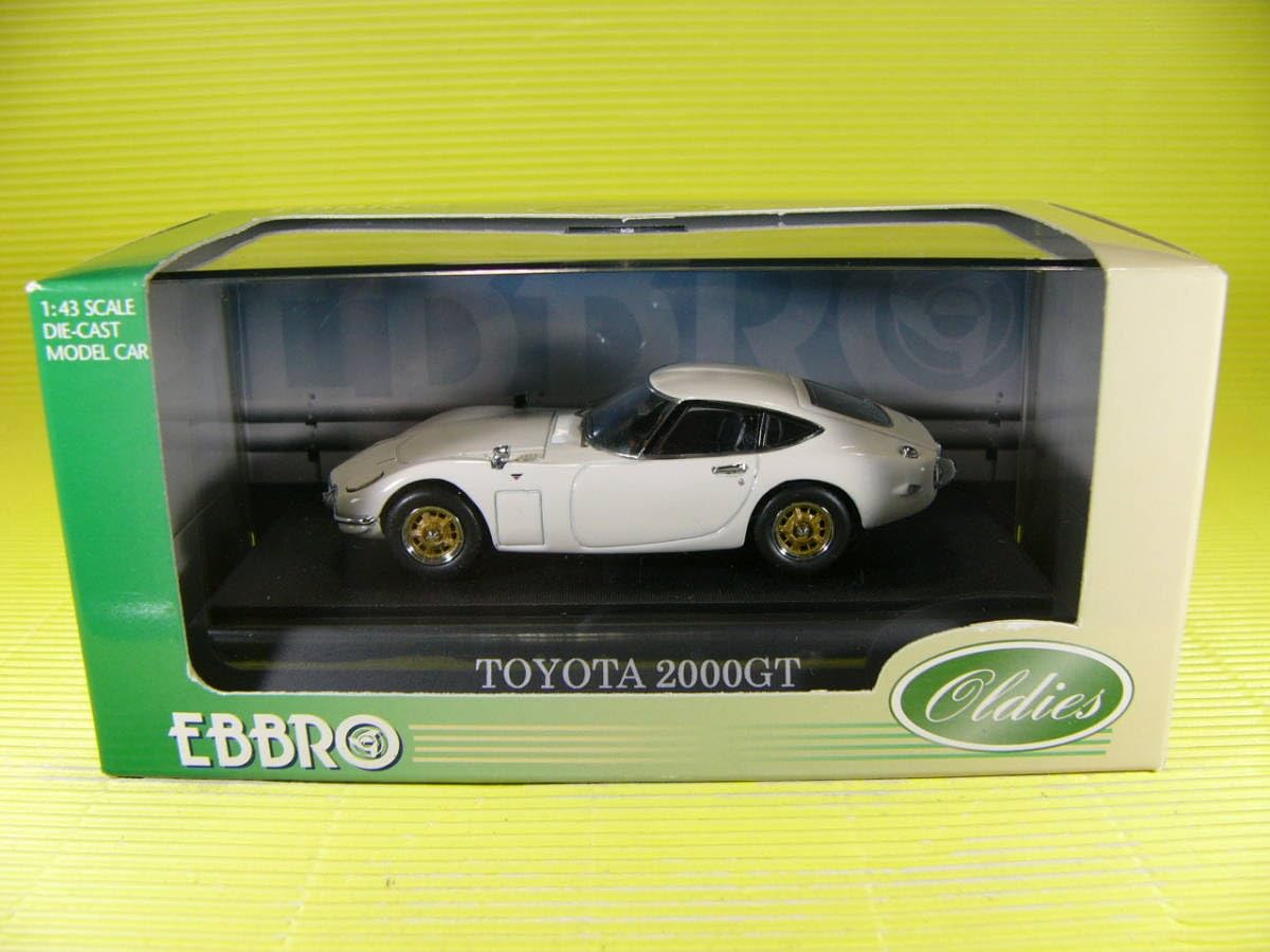 Amazon | エブロ 1/43 ミニカー 2000 GT 白 ゴールドホイールVer. レア 