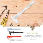 4pcs Plastic Calipers Non-Digital Measuring Tool Portable Sliding Gauge with Accurate Measurement Lightweight Design for Various Applications