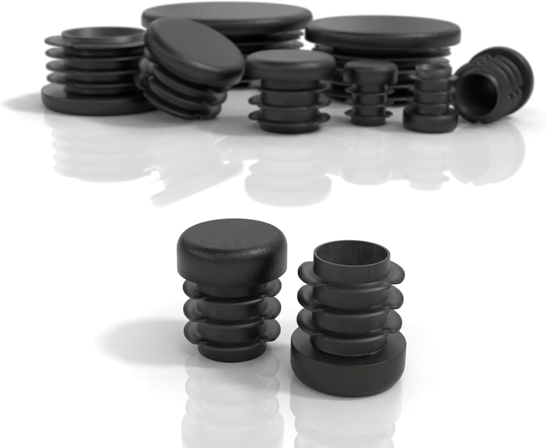 PD ® Tappi A Lamelle Rotondi 32mm Per Tubo Rotondo Tappi Rotondi PE Tappi Termin - Foto 7