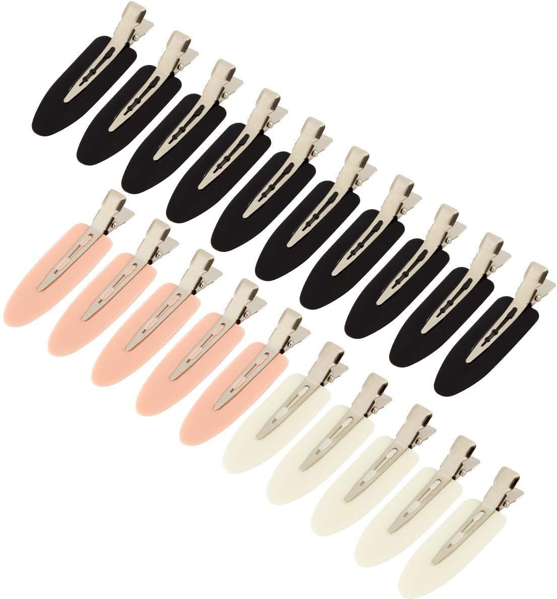 20 pieces No Bend Hair Clips, Pin Curl Clips, No Crease Hair Clip for Hairstyle Bangs Waves Makeup Application