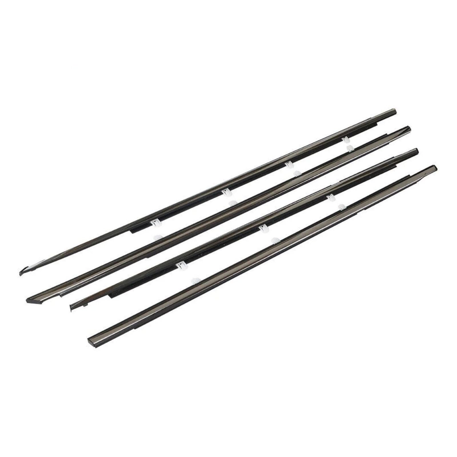 Uussup One Color Rubber Seal Weather Stripping 4Pcs Car Window Weatherstrip Chrome For Accord 2008-2010 2011 2012 72450-Ta0-A01 72410-Ta0-A01 72910-Ta0-A01 72950-Ta0-A01
