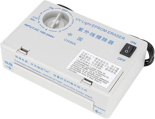 Miniatura 7 de Borrador EPROM UV, temporizador mecánico profesional estable de 60 minutos, borrador EPROM, para curado UV, pequeños objetos, borrador de chip