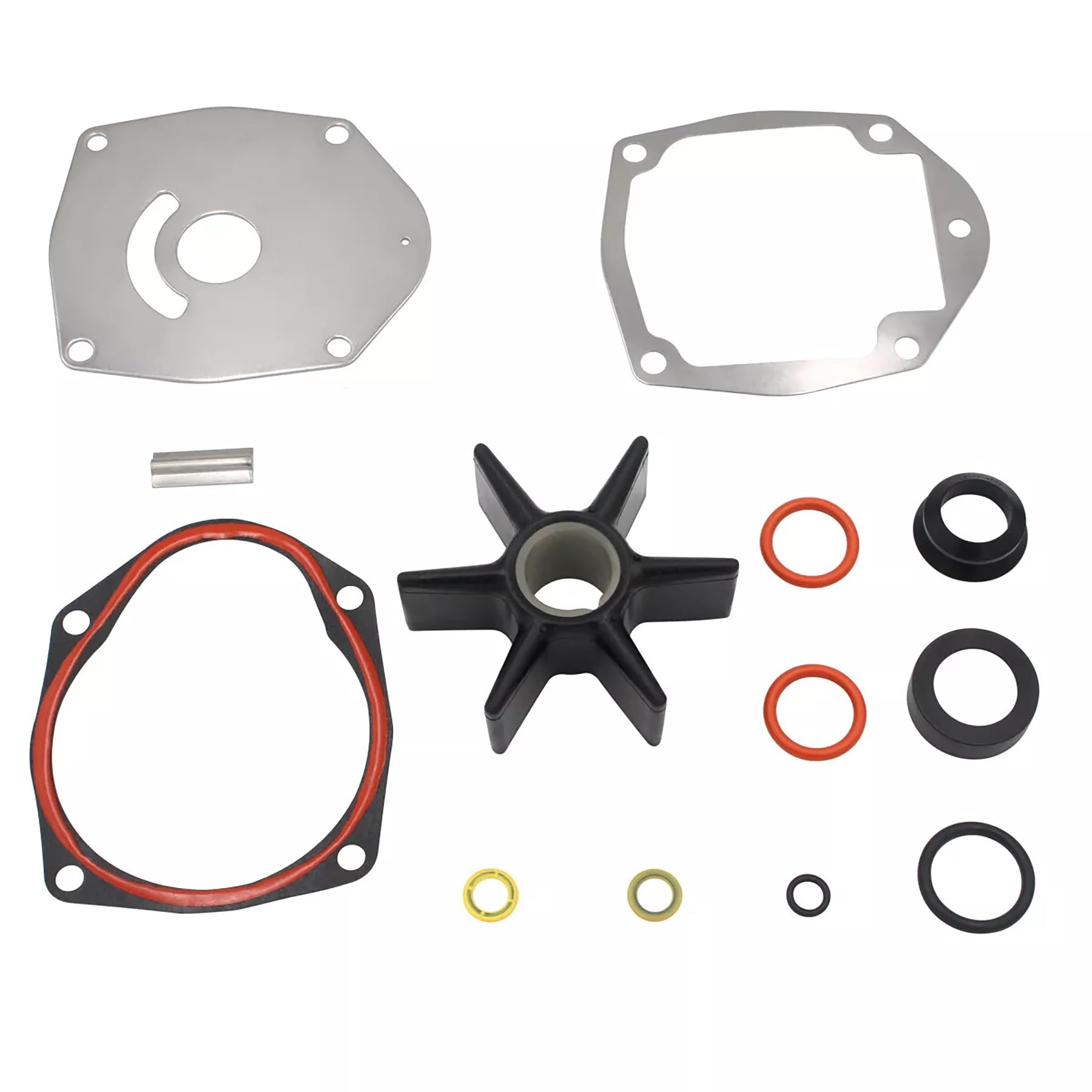 XRmarine 47-43026Q06 Water Pump Impeller Repair Kit 47-43026T6 for Mer-cury Mar-iner 40-350 HP Mer-Cruiser Z Drive Motors Alpha I Gen II