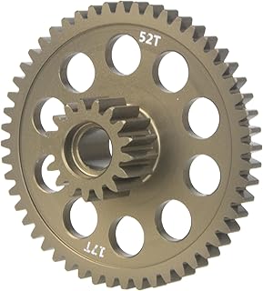 HobbyMarking Aluminum Counter Gear 52T/17T for 1/10 Scale Tamiya Blackfoot Monster Beetle RC Off-Road Car Upgrade Parts