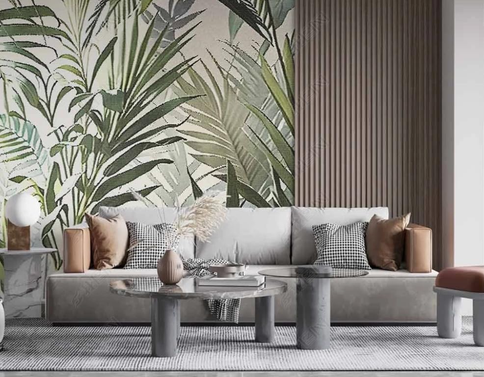 Papier peint intissé forêt panorama 400x280 cm pour habiller le mur d'un salon