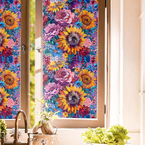 Vinilo decorativo para ventana 15.7x118 in REDAMANCY miniatura 1