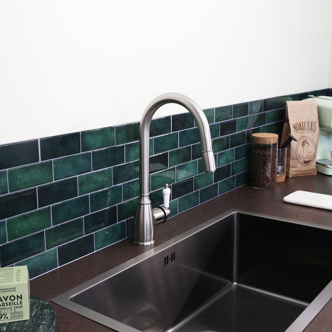 Essebagno Grifo de cocina Ascott con ducha de mano en acero cepillado