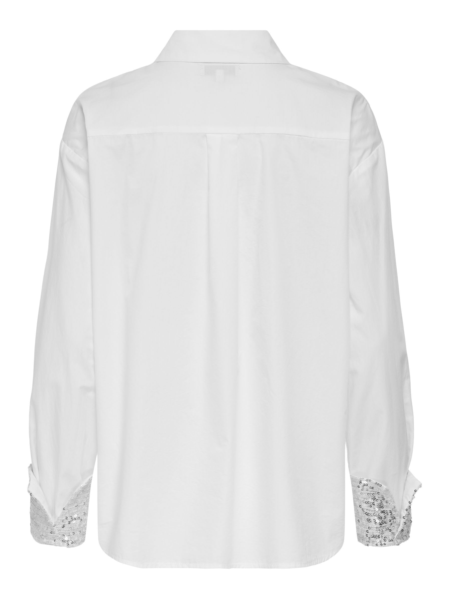 ONLY Onlpanama LS Sequines Mix Shirt Wvn Onlpanama LS Sequines Mix Shirt Wvn Donna (Pacco da 1)