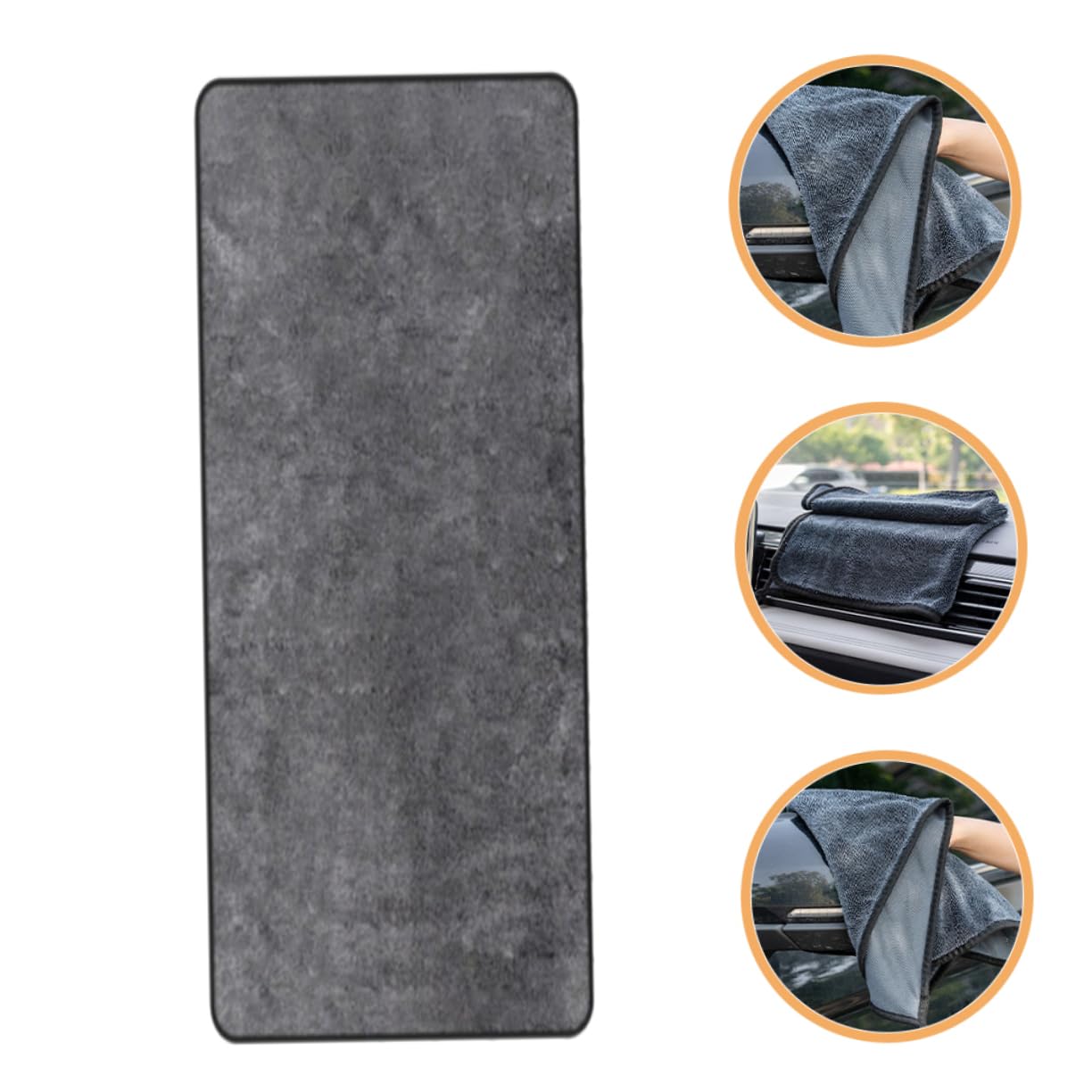 Hemobllo Multifunktionales Trockentuch Autowaschtuch Auto 60x160cm Mikrofaser und Weiches Kratzfrei Saugstark Schonende für für Fahrzeugpflege