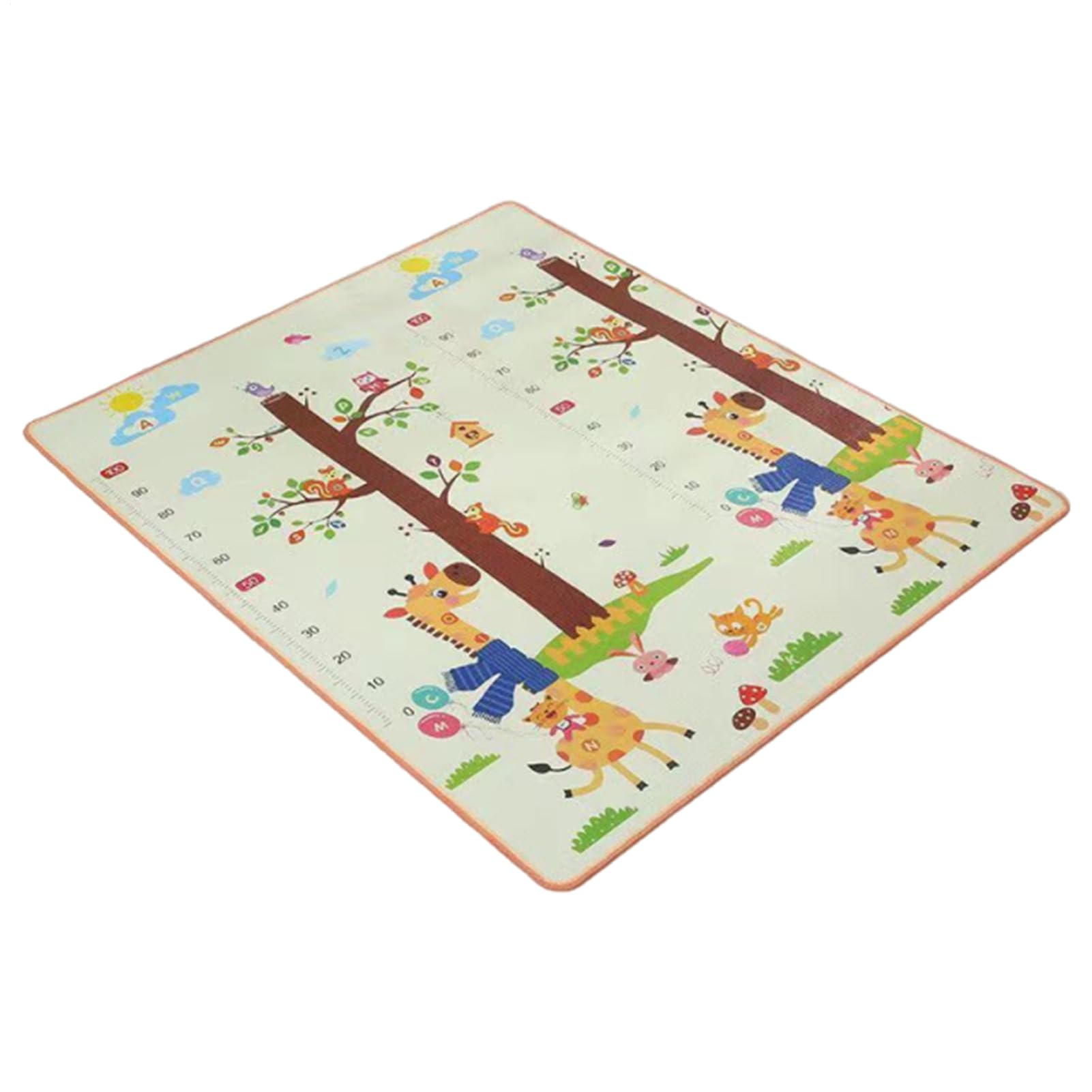 Kinder-Spielteppich, waschbarer Klassenzimmer-Teppich, doppelseitig, interaktiv, für Klassenzimmer, Spielzeit, drinnen und draußen, Picknick, Kindergarten, Krabbeln, Training, Kindergarten