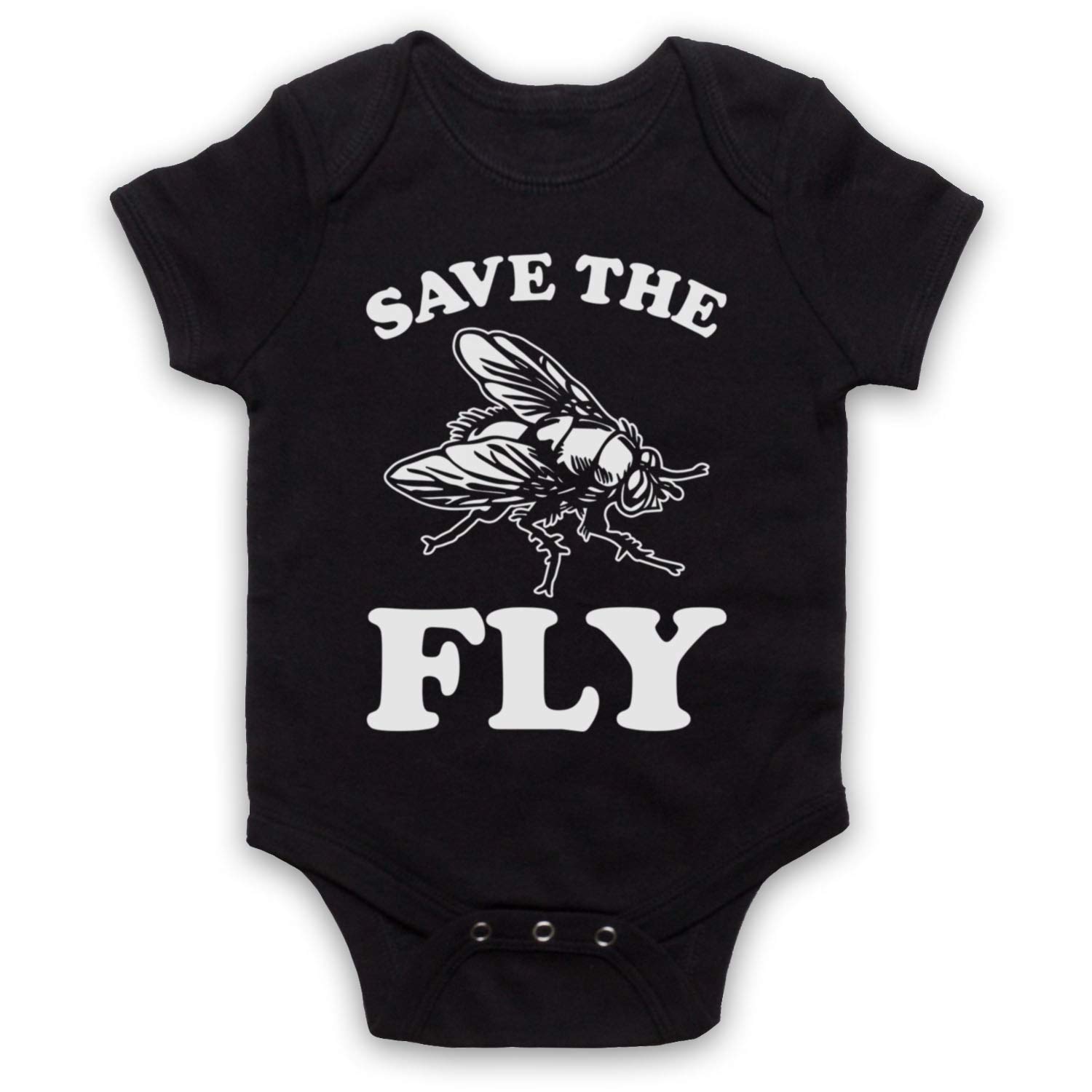 Barboteuse bébé Save The Fly en coton slogan protection animaux