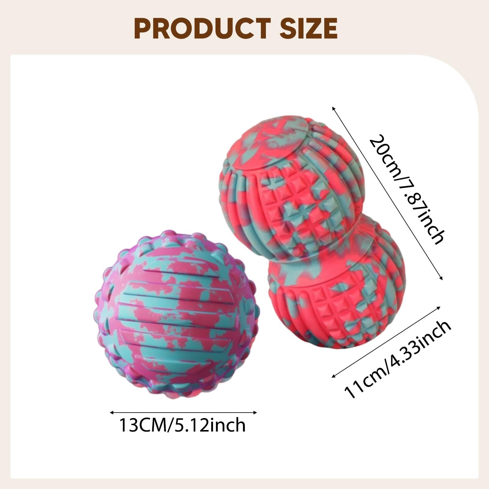 Gralara Rodillo de masaje miofascial para fascitis y tejido profundo, ideal para mujeres, hombres y trabajadores, para pies, cuello y pies, Style D