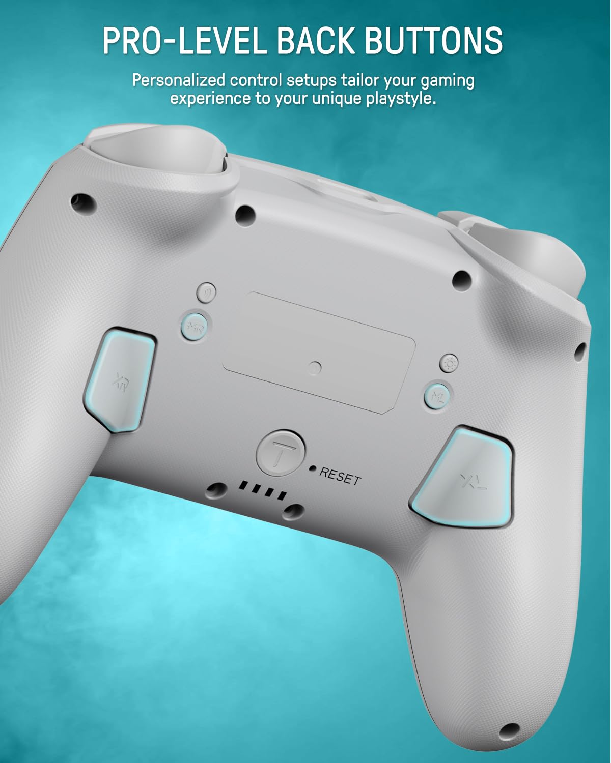 Manette Switch 2 Pro, Manette Switch Sans Fil Compatible avec Nintendo Switch 2/OLED/Lite, Firefly Bluetooth Switch 2 Pro Controller avec 7 Couleurs LED/Paddle/Turbo - Blanc