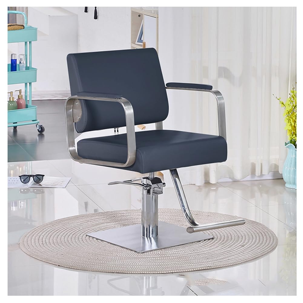 OZBMA Hair Salon Chair Hydraulic Braiding for Stylist Heavy Duty, Styling Hairdressing Beauty Spa Equipment,Blue,A (Blue A)