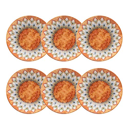 Jogo de 6 Pratos Fundos 20,5cm Oxford Unni Castello