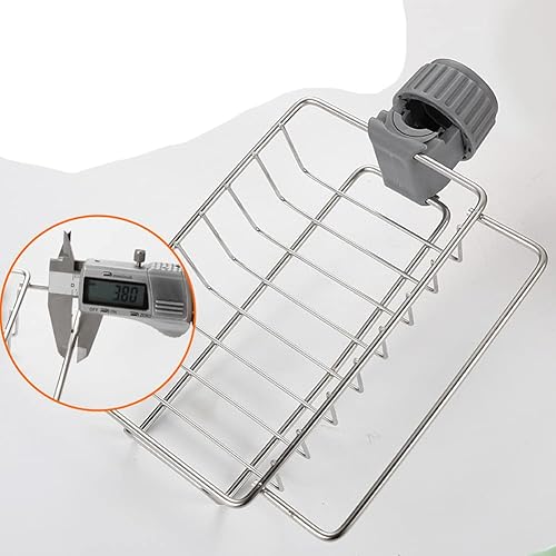 Miniatura 6 de Soporte de esponja para fregadero de cocina, soporte de esponja sobre grifo, organizador de fregadero de cocina, estante de drenaje de grifo,