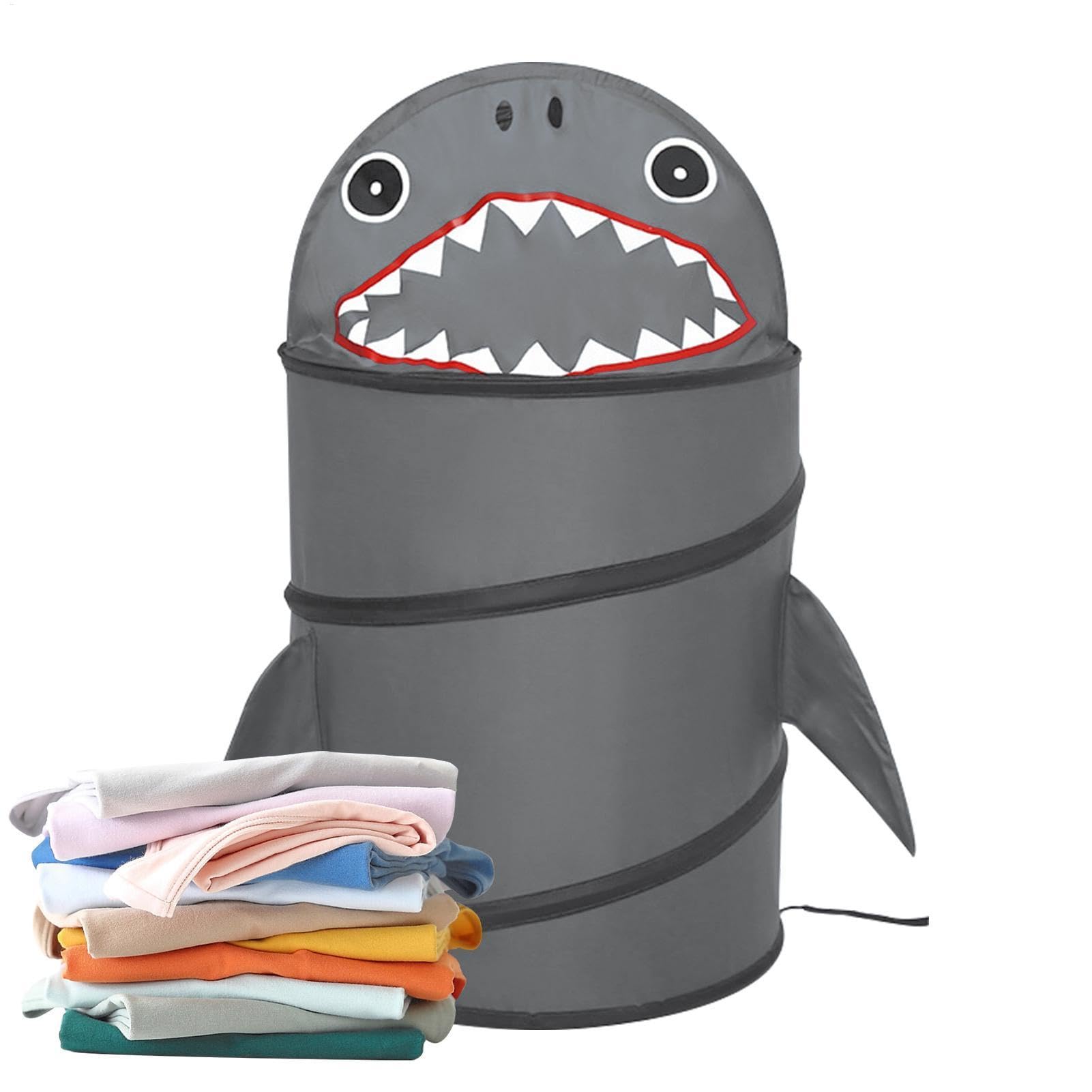 Organisateur d'animaux en peluche requin : bac de rangement pour jouets d'enfant