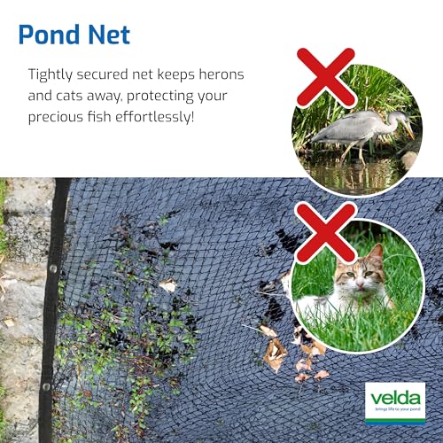 Velda Teichabdecknetz 6 x 5 Meter – Schutz vor Blättern, Reihern und Anderen Räubern