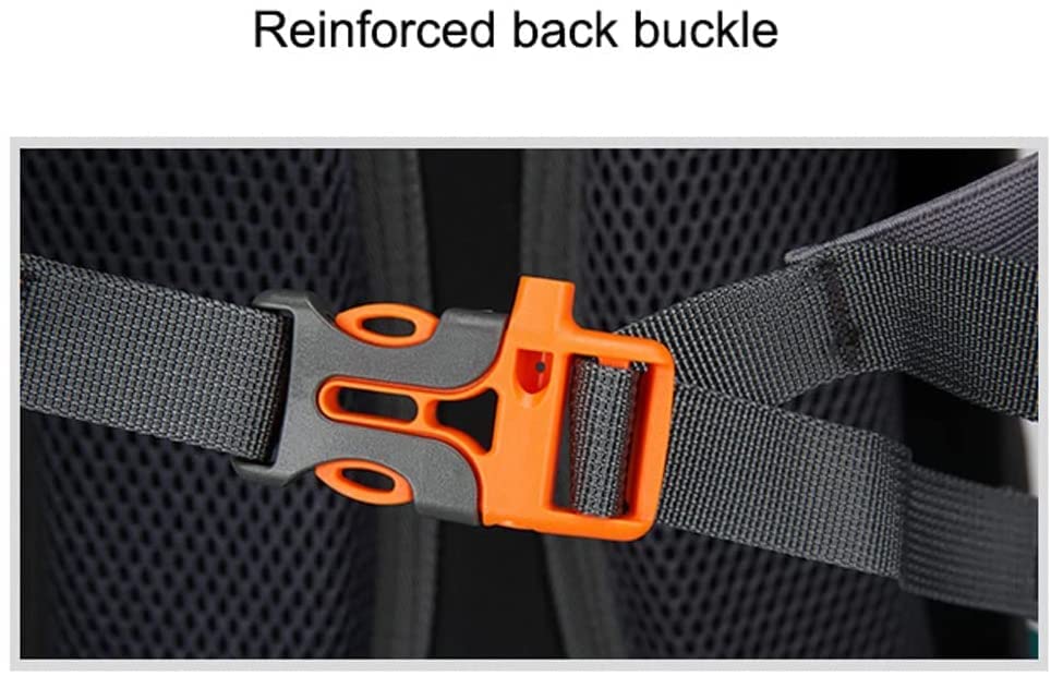 Wanderrucksack Modischer 65-Liter-Wanderrucksack，Extra großer Reise-Tagesrucksack aus Nylongewebe，Verschleißfester, packbarer Outdoor-Sportrucksack zum Klettern Reise