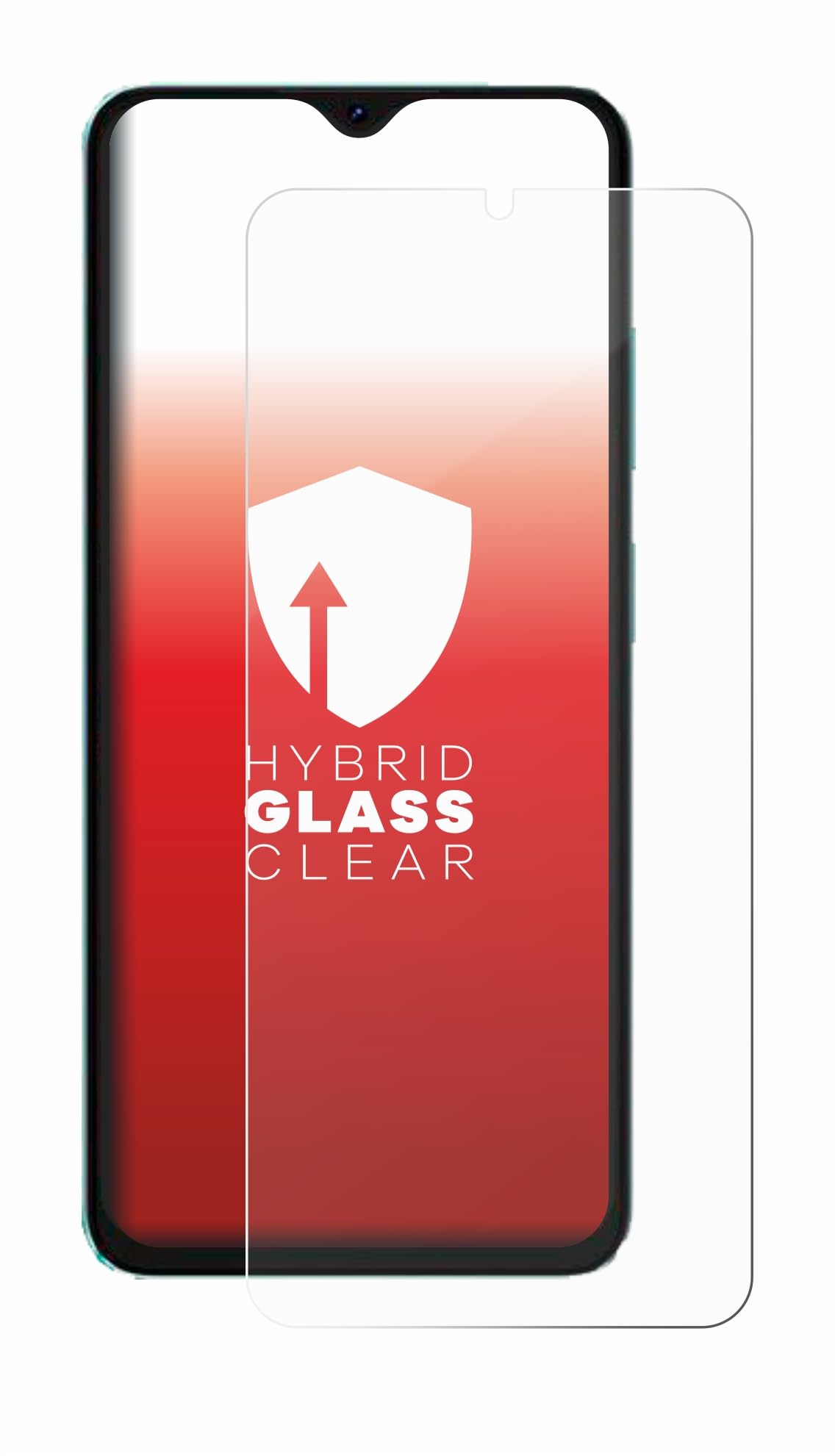 upscreen Screen Protector Film compatible with Oscal C70-9H Glass Protection, Extreme Scratch Resistant