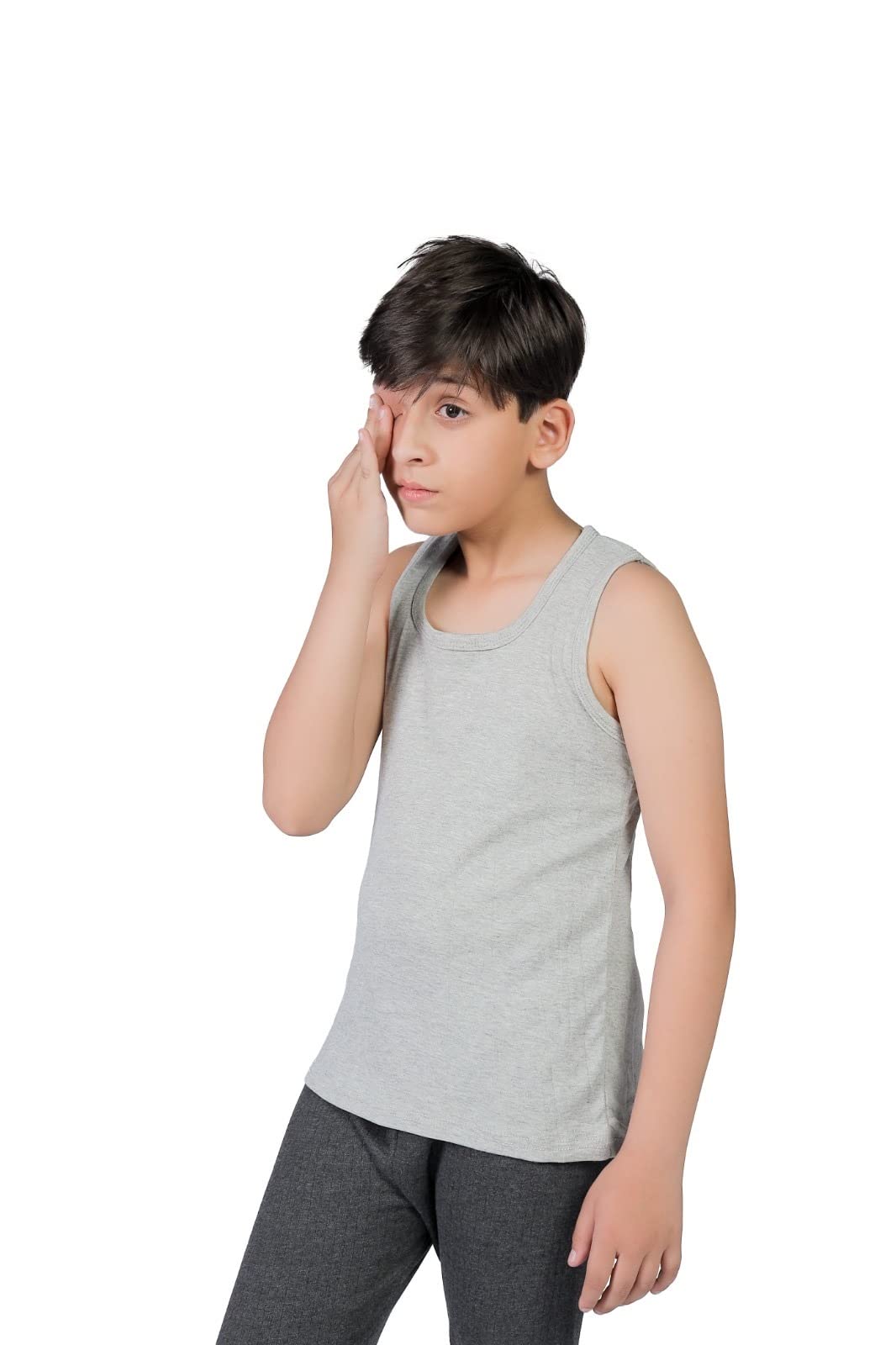 orbiz Confezione da 5 canottiere per bambini | 100% puro cotone interlock gilet | canottiere senza maniche canotte canotte canotte canottiere 3-13 anni