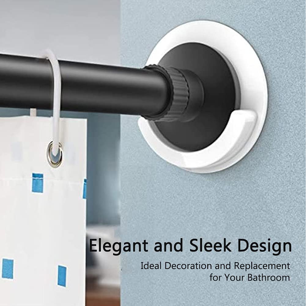 Molain Lot De 4 Supports De Tringle De Rideau De Douche Adhésifs