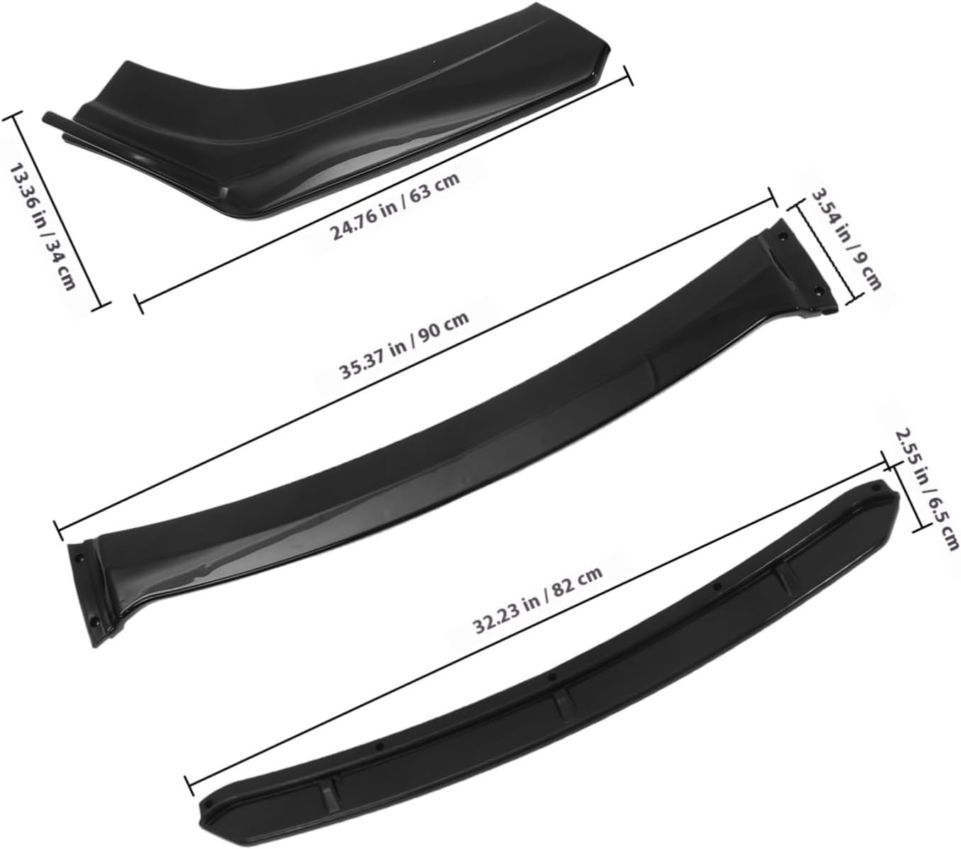 Cabilock Front Lip Spoiler Bumper Guard Strip Compatibility Wide DIY Modification Car Front Bumper Lip Protector