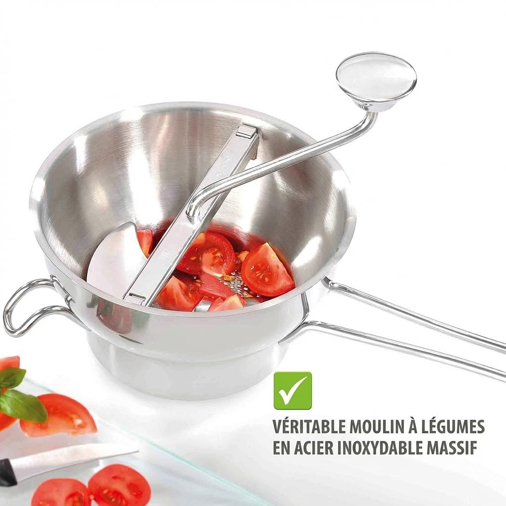 GEFU Flotte Lotte Moulin à Légumes Acier Inoxydable 40,5 x 12,2 x 22,3 cm