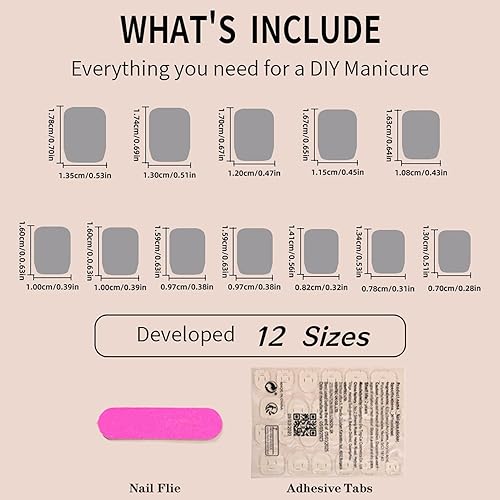 Miniatura 5 de Uñas cortas a presión, uñas postizas cuadradas con diseños blancos, uñas acrílicas a presión, uñas postizas artificiales brillantes, cobertura