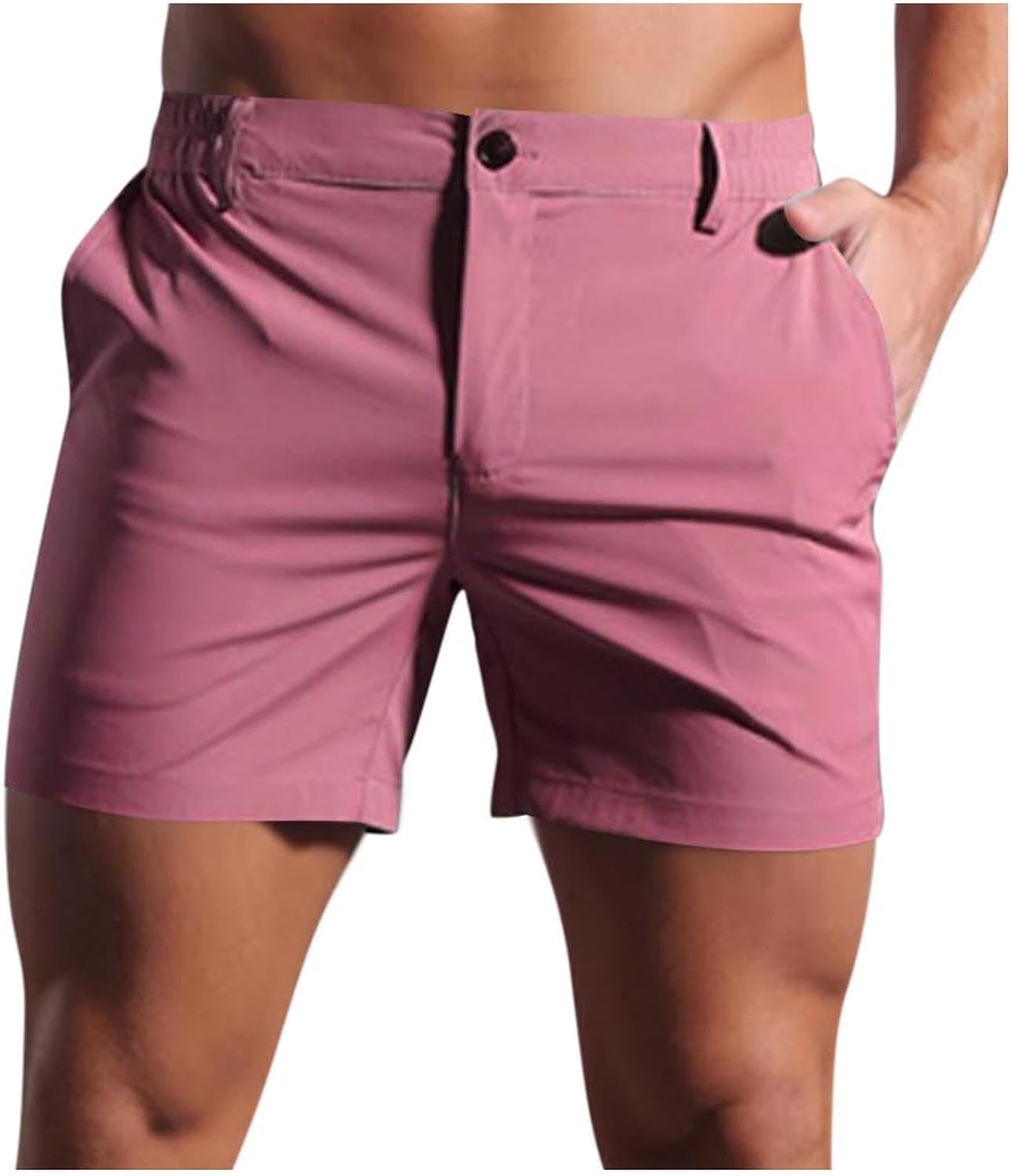 Mens Golf Shorts 5 Inch Inseam Casual Stretch Summer Shorts Lightweight