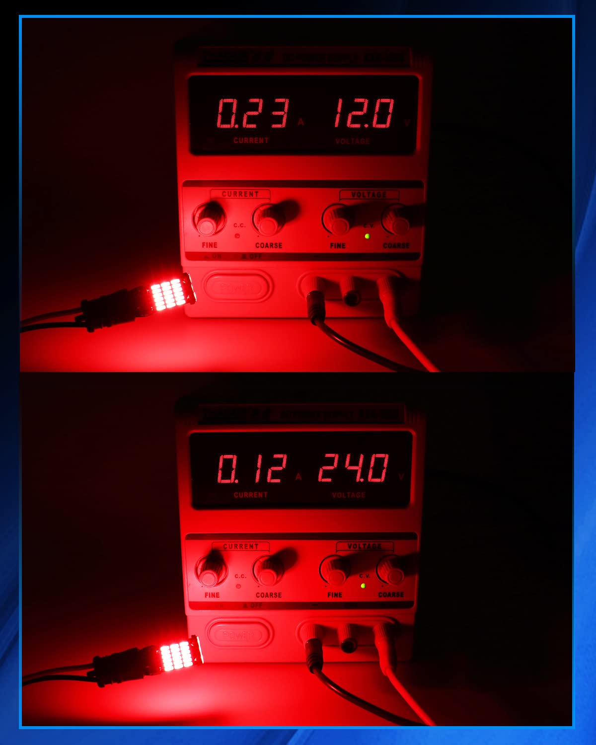 Defvnsy - Paquete de 6 - Extremadamente brillante 1220Lums Sin polaridad Canbus Sin errores 921912 W16W T15 AK-4014 45pcs Chipsets Bombillas LED para luz trasera de freno, Rojo xenón