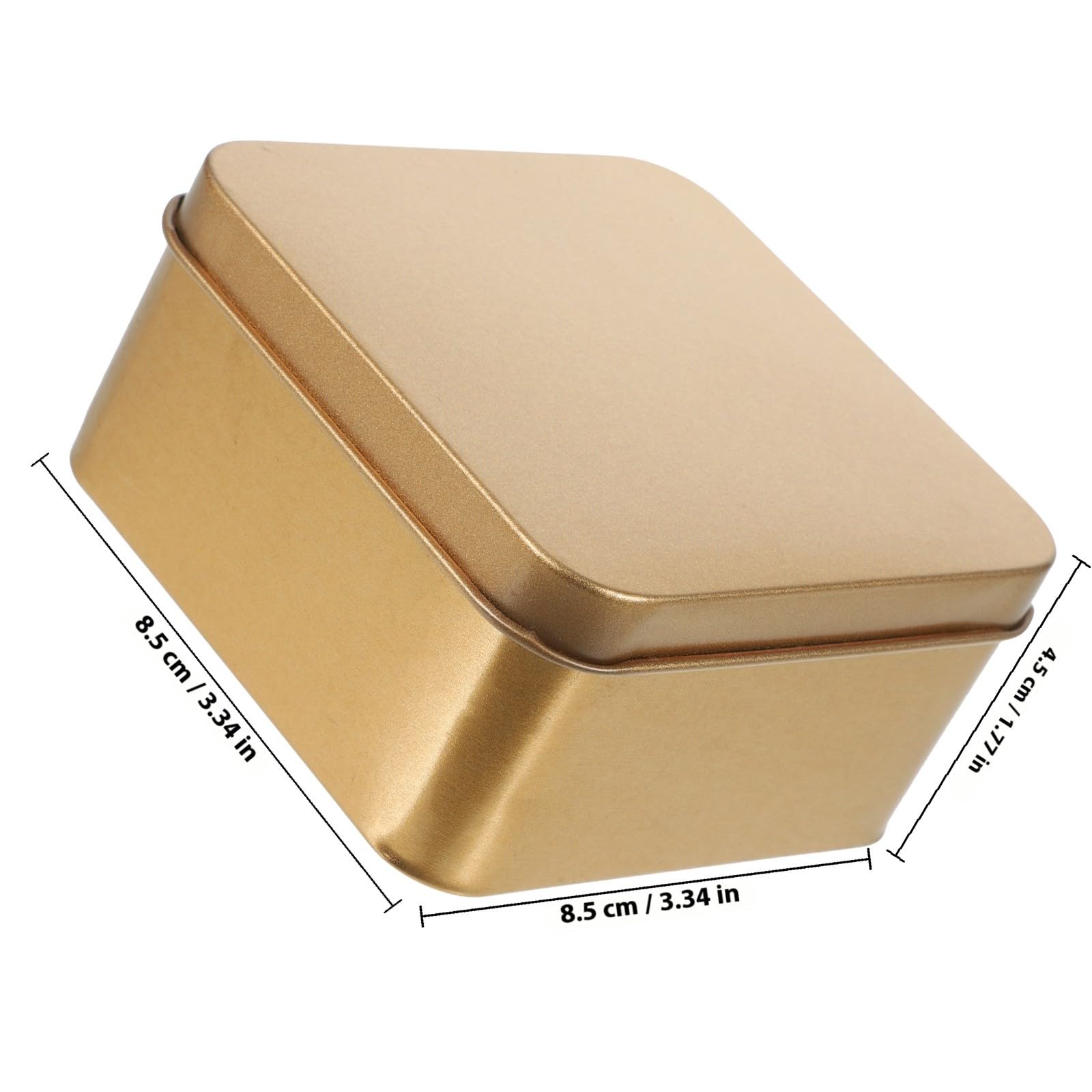 BESPORTBLE Set 10 Barattoli in Latta con Coperchio Ermetico Contenitori per Tè Sfuso Zucchero e Caramelle Scatole Compatte per Conservazione Alimenti per Cucina e Ufficio